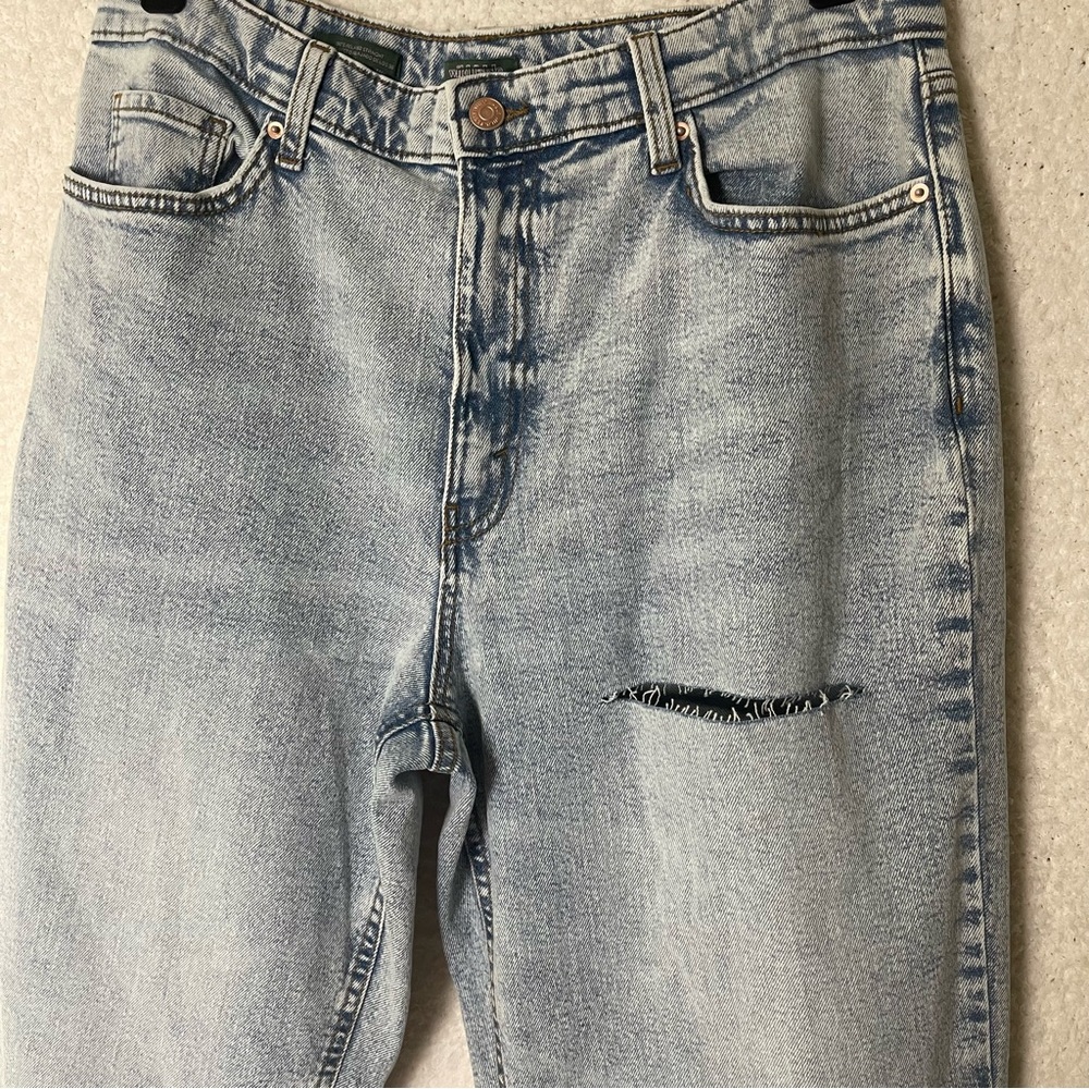 Blue washed 90s relax straight jeans - Picture 3 of 7